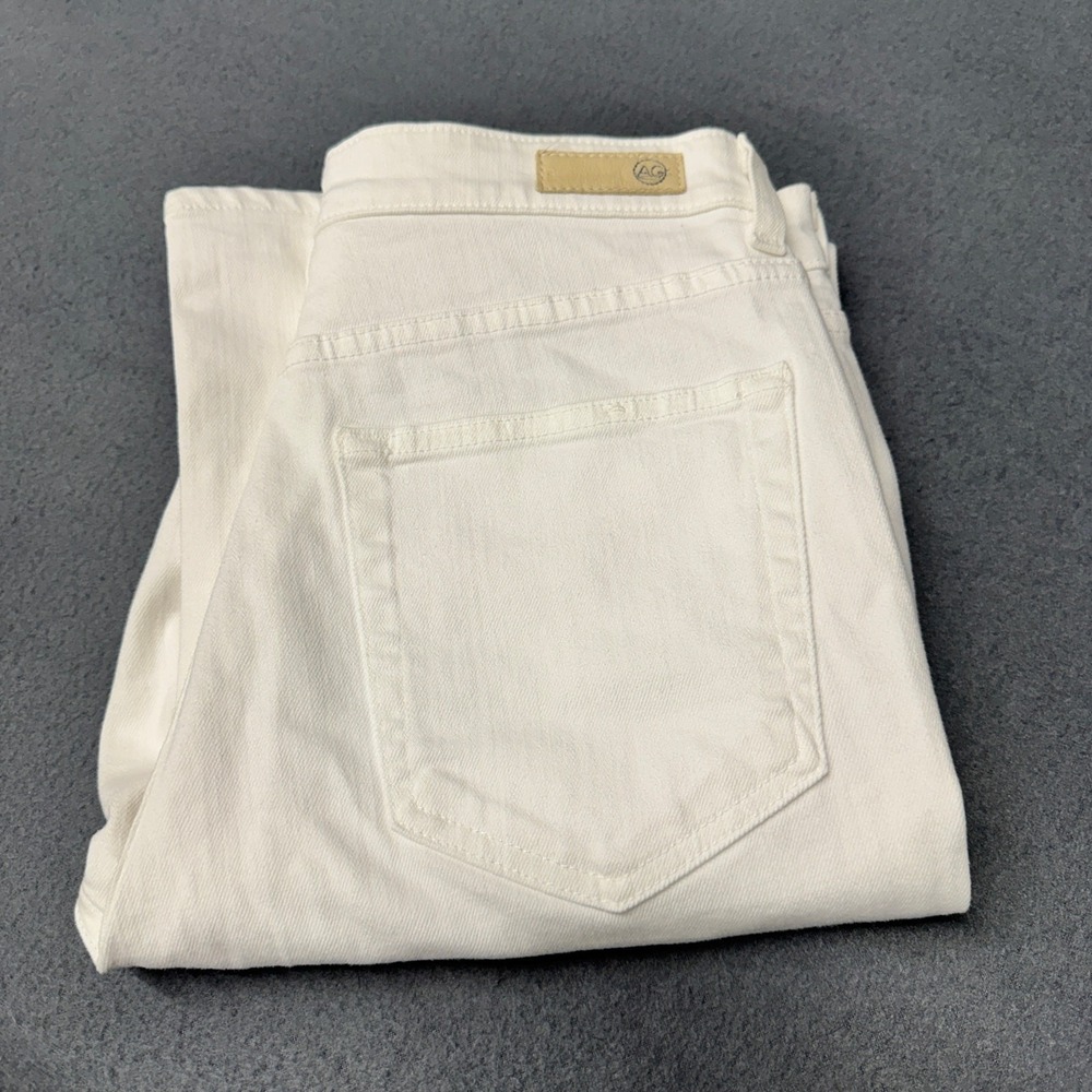 Adriano Goldschmied Alexxis Jeans Womens 30 (30x32) Straight High Rise White